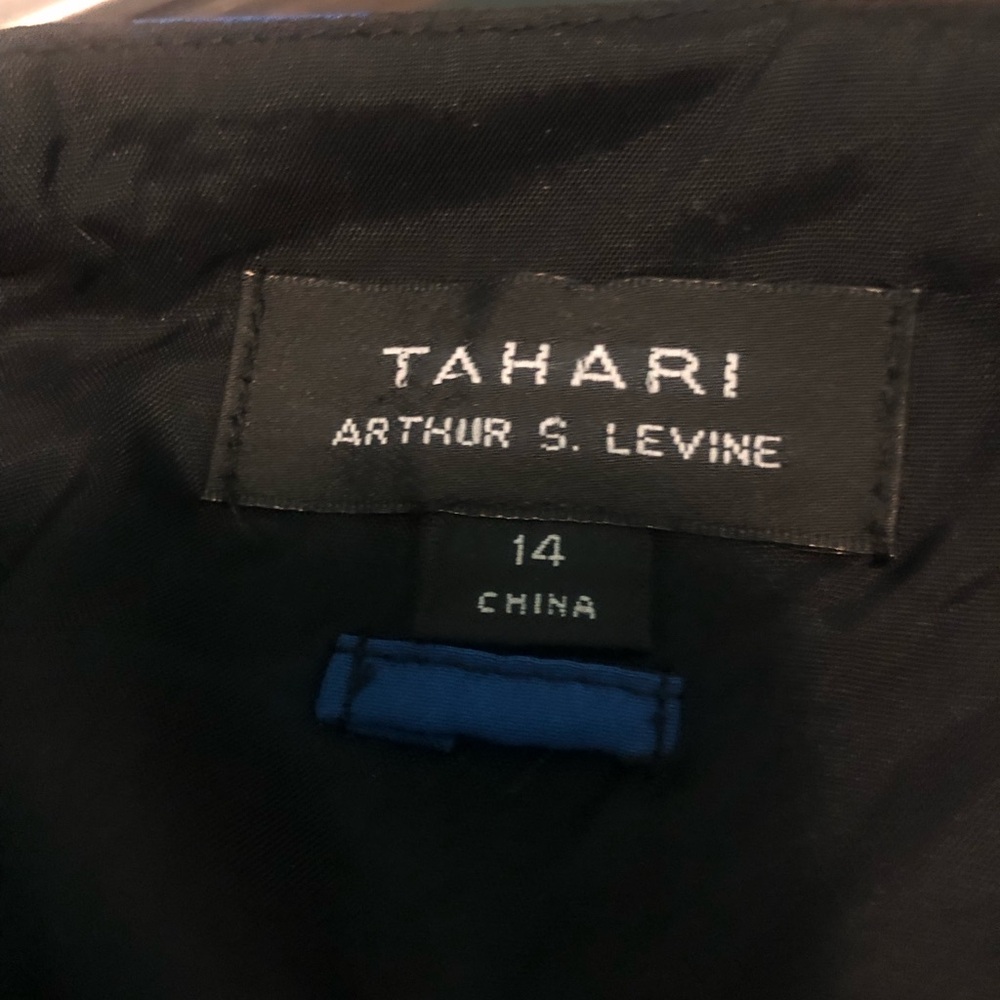 Tahari Size 14 Blue & Black Dress - Picture 2 of 3